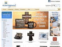 Tablet Screenshot of encouragementstore.com